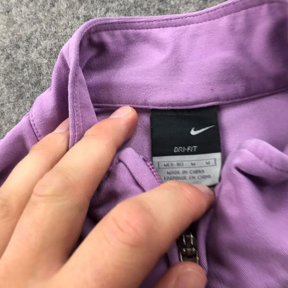 Nike Jacket Womens Medium Purple Full Zip Track Running Hiking Dri Fit Y2K VTG * - Picture 6 of 13